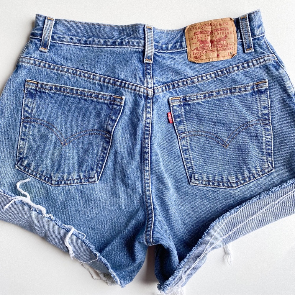 Vintage Levi’s 550 High Rise Denim Cut offs